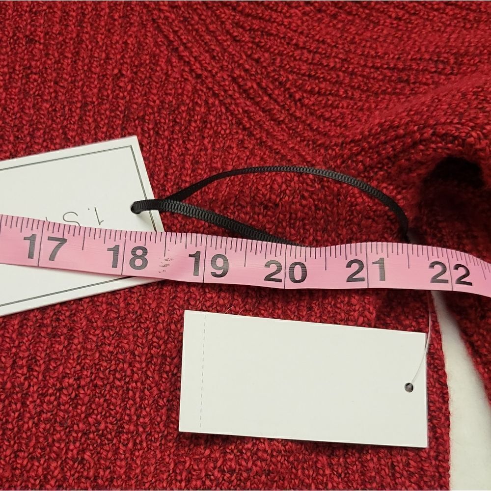 1. State Red Off the Shoulder Plus Size Sweater - Picture 5 of 8